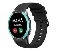 Lamshaw Correas de Silicona Compatible con SaveFamily Slim 4G/SaveFamily Enjoy 18mm Correas, Correa Deportivas Suave de Repuesto para Mujeres y Hombres (Negro)