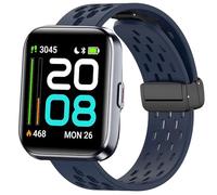 Lamshaw Correas de Silicona Compatible con Tensky Smartwatch ID208 Plus-1.8" Correas,Correa Deportivas Magnético Silicona, Respirable, Suave de Repuesto para Mujeres y Hombres (Azul oscuro)