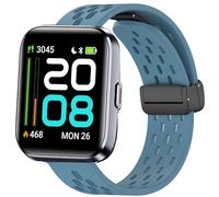 Lamshaw Correas de Silicona Compatible con Tensky Smartwatch ID208 Plus-1.8" Correas,Correa Deportivas Magnético Silicona, Respirable, Suave de Repuesto para Mujeres y Hombres (azul)