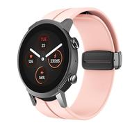 Lamshaw Correas de Silicona Compatible con Ticwatch Pro 5 reloj inteligente,20mm,22mm,24mm,Correas,Correa Deportivas Magnético Silicona,Suave de Repuesto para Mujeres y Hombres (Rosa, 20mm)