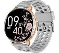 Lamshaw Correas Deportivas de Silicona Suave,Ajustable y Transpirable para Smartwatch-Compatible con AIMIUVEI/NAIXUES/HASAKEI/SLOKSFil/tuercas S53 Reloj Inteligente Mujer 1.39 Pulgadas (Gris)