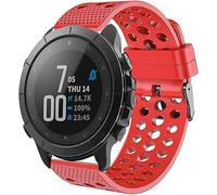 Lamshaw Correas Deportivas de Silicona Suave,Ajustable y Transpirable para Wahoo ELEMNT Rival Smart Watch (Rojo)