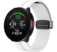 Lamshaw Correas Polar Smartwatch, 20mm y 22mm - Brazalete de Silicona con Hebilla Metálica, Diseño Transpirable, Ajustable para Muñeca de 14 a 19.8 cm (5.5"-7.8") (Blanco, 20mm)