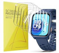 Lamshaw - Protector de pantalla de 6 piezas, compatible con ModaWin W98 de 1,83 pulgadas, Smart Watch- sin burbujas de alta definición, calidad superior, transparente suave TPU película protectora (6