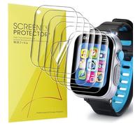 Lamshaw - Protector de pantalla de 6 piezas compatible con VTech KidiZoom DX4 Smart Watch- sin burbujas de alta definición, transparente suave TPU película protectora (6 paquetes)