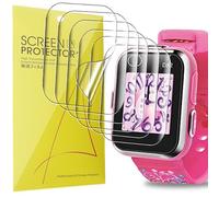 Lamshaw - Protector de pantalla de 6 piezas compatible con VTech KidiZoom SmartWatch DX2 Smart Watch- sin burbujas de alta definición, transparente suave TPU película protectora (6 paquetes)