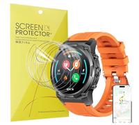 Lamshaw Protector de Pantalla TPU Flexible [6 Unidades] para KSIX Explorer 2 Smartwatch 1,43 Pulgadas- Cobertura Total, Resistente a Arañazos, Anti-Burbujas y HD Transparente (6Piezas)