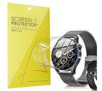 Lamshaw Protector de Pantalla TPU Flexible [6 Unidades] para Rmana KC88 Reloj Inteligente 1,43 Pulgadas- Cobertura Total, Resistente a Arañazos, Anti-Burbujas y HD Transparente (6Piezas)