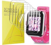 Lamshaw Protector de Pantalla TPU Flexible [6 Unidades] para VTech KidiZoom SmartWatch DX2- Cobertura Total, Resistente a Arañazos, Anti-Burbujas y HD Transparente (6Piezas)