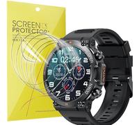 Lamshaw Protectores de Pantalla para K56 Pro SmartWatch -Compatible con Berrosy/GaWear/AVUMDA/EIGIIS K56 Pro Smartwatch -Película TPU Suave Transparente HD-Fácil Instalación Sin Burbujas (6Piezas)