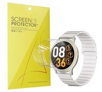 Lamshaw Protectores de Pantalla para KSIX Smartwatch Core 3 Go 1,32 Pulgadas-Compatible con KSIX Smartwatch -Película TPU Suave Transparente HD-Fácil Instalación Sin Burbujas (6Piezas)