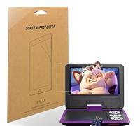 Lamshaw Protectores de Pantalla para WOLFANG Reproductor de DVD Portátil de 9,5 Pulgadas-Compatible con WOLFANG WDV01S1 Reproductor 7,5 Pulgadas-Película TPU Suave Transparente HD (6Piezas)