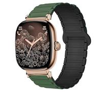 Lamshaw Pulsera compatible con ICE Smart SQ 2.0 1.2'' Pulgadas Smart Watch, Magnética Silicona Deportiva Pulsera Magnética Fuerte Compatible con ICE Smart SQ 2.0, 18mm, Silicona, No es una piedra