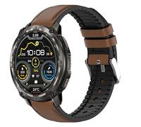 Lamshaw - Pulsera compatible con KOSPET SmartWatch, correa de reloj inteligente de piel y silicona Meex compatible con KOSPET Tank T3/T4/M3/M4 SmartWatch, 22mm, Silicona, Sin gema