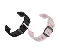 Lamshaw Silicone Sports Strap Compatible with Realme Watch 5, 2 Pro/3 Pro,2/3/S2 reloj inteligente Correas, Latest Silicone Strap Desginated Metal Buckle Compatible for Realme Watch (Negro+Rosa)