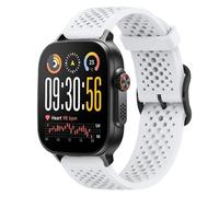 Lamshaw Silicone Sports Strap Compatible with Realme Watch 5, 2 Pro/3 Pro,2/3/S2 reloj inteligente Correas, Latest Silicone Strap Desginated Metal Buckle Compatible for Realme Watch (Blanco)