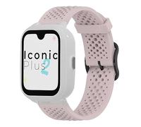 Lamshaw Silicone Sports Strap Compatible with SaveFamily Iconic Plus 2/Senior/Plus 4G/ Slim 4G/Enjoy Correas, Latest Silicone Strap Desginated Metal Buckle Compatible for SaveFamily SmartWatch (Rosa)