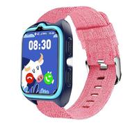Lamshaw Tejida Correa Compatible con Baolubao Reloj Inteligente Z30 1,75 Pulgadas Correa, Respirable Nylon Tela Correas de Repuesto para Mujeres y Hombres (Rosa)