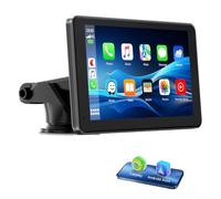Lamto Estéreo Inalámbrico Carplay,para Apple Carplay&Android Auto,7 Pulgadas Pantalla táctil IPS Pantalla,Automóviles Radio de Bluetooth/Siri/Goo-gle GPS Navigation/MirrorLink/Super Link for Car