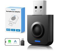 LAMTTO Adaptador CarPlay Inalámbrico 2 en 1 para Apple CarPlay y Android Auto, CarPlay Dongle Convierte Cable a Inalámbrico con USB C/A Plug and Play Compatible con iOS 10+ y Coches con CarPlay