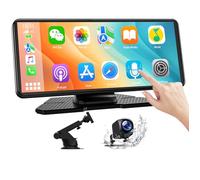 LAMTTO Autoradio CarPlay Inalámbrico y Coche Android, Radio CarPlay Portátil con Pantalla Táctil de 6,86 Pulgadas, 1080P Cámara Trasera Bluetooth Navegación/Enlace Espejo/Asistente de Voz/FM/AUX