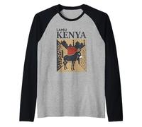 Lamu Kenia Atardecer Camiseta Manga Raglan