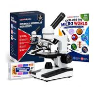 LaMulaOptics Microscopios 40X-2000X, microscopio biológico con kit de diapositivas preparadas para estudiantes