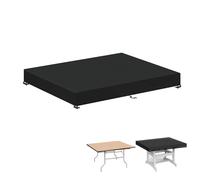 LAMUNI Funda Mesa Jardín 140x80x15cm Funda Protectora Mesa Exterior Cubierta de Mesa Rectangular 420D Tela Oxford Funda Tablero Mesa Exterior Impermeable Funda para Mesa de Jardin, Anti-Viento