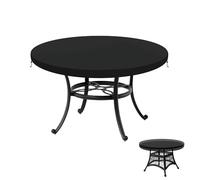 LAMUNI Funda Protectora para Mesa de Jardin, 82x10cm Funda para Tablero de Mesa Impermeable Cubierta de Mesa Exterior, Anti-Viento, Anti-UV Funda Mesa Jardin Redonda Fundas de Mesa Exterior