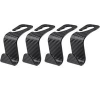 LAMWQYC 4 Piezas Gancho de Asiento Trasero de Coche para GAFAT New Dacia Duster 3 2024-2025, Ganchos de Fibra de Carbono Ganchos para Reposacabezas