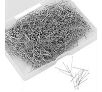 LAMXD 1100 Alfileres de Costura de 2,5 cm, Alfileres Rectos para Costura y Manualidades
