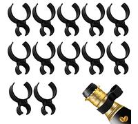 LAMXD 12 clips de bengalas para botellas de champán, pinzas extensoras de botellas de champán, soportes para bengalas de champán, clips para velas de cocina, suministros de fiesta al aire libre