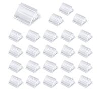 LAMXD 24 soportes acrílicos para tarjetas, soportes transparentes para tarjetas de juego, soportes para piezas de juego, soporte para tarjetas, fotos, notas, exhibición de imágenes