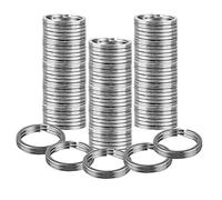 LAMXD 30 llaveros de acero inoxidable 304, anillos Ph25 mm, platos para todo tipo de llaves, manualidades, color primario