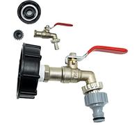LAMXD Adaptador para Manguera de jardín S60X6 de Rosca Gruesa IBC, 1 Unidad, Adaptador para Tanque de Agua de 13 mm,IBC Adaptador de depósito IBC Muerto, Adaptador de desagüe para Tanque de Agua
