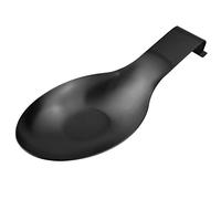 LAMXD Cuchara de color negro mate, soporte de cuchara de acero inoxidable para estufa, soporte de cocina para cucharones, pinzas, espátula, soporte de cuchara para cocina (1 PC-9,5 pulgadas)