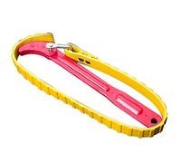 LAMXD Llave de correa de cinturón de 12 pulgadas con guantes de trabajo de nitrilo, abridor de filtro de aceite de correa ajustable con capacidad de 26 pulgadas