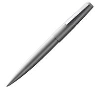 Lamy 2000 plata roller - elegante con cuerpo de acero inoxidable pulido mate - equilibrado perfectamente y con ancho de trazo M - con recambio roller M 63 en negro