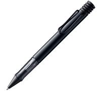Lamy AL-star black - Bolígrafo con grip transparente, ergonómico y ancho de trazo M - cuerpo ligero de aluminio - incluye recambio de gran capacidad M 16 en negro