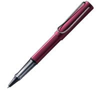 Lamy AL-star black purple - Bolígrafo Rollerball con grip transparente, ergonómico y ancho de trazo M - cuerpo de aluminio ligero - incluye recambio roller M 63 en negro