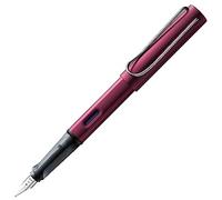 Lamy AL-star black purple - Pluma estilográfica con empuñadura ergonómica y plumín de acero pulido en tamaño M - cuerpo de aluminio ligero - incluye cartucho T 10 azul - Diestro