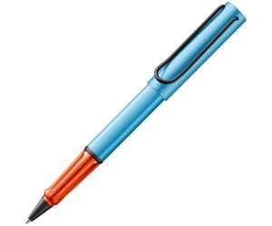 Lamy AL-star denim - Bolígrafo Rollerball con grip transparente, ergonómico y ancho de trazo M - cuerpo de aluminio ligero - incluye recambio roller M 63 en negro