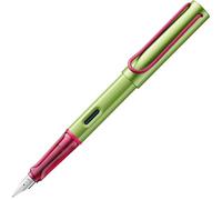 Lamy AL-star disco - Pluma estilográfica con empuñadura ergonómica y plumín de acero pulido en tamaño M - cuerpo de aluminio ligero - incluye cartucho T 10 azul - Diestro