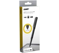 Lamy AL-star EMR black (punta POM) - Lápiz stylus para muchos dispositivos Android - con empuñadura ergonómica - escritura y dibujo precisos en soportes digitales - con botón de función
