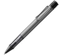 Lamy AL-star graphite - Bolígrafo con grip transparente, ergonómico y ancho de trazo M - cuerpo ligero de aluminio - incluye recambio de gran capacidad M 16 en negro