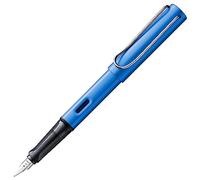 Lamy AL-star oceanblue - Pluma estilográfica con empuñadura ergonómica y plumín de acero pulido en tamaño EF - cuerpo de aluminio ligero - incluye cartucho T 10 azul - Diestro