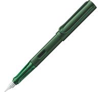 Lamy AL-star pine - Pluma estilográfica con empuñadura ergonómica y plumín de acero pulido en tamaño M - cuerpo de aluminio ligero - incluye cartucho T 10 azul - Diestro