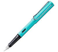 Lamy AL-star turmaline - Pluma estilográfica con empuñadura ergonómica y plumín de acero pulido en tamaño M - cuerpo de aluminio ligero - incluye cartucho T 10 azul - Diestro