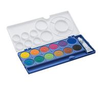 Lamy Aquaplus - Caja de pintura brillante con círculo de colores de Juan Itten en color azul con 12 colores, ideal para la escuela