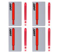Lamy Cartuchos de tinta para pluma estilográfica, tinta roja, paquete de 20 (LT10RD)